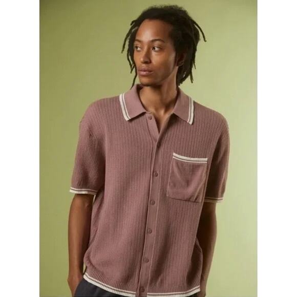 STANDARD CLOTH Refine Button-up Polo Sweater XXL - Picture 1 of 14